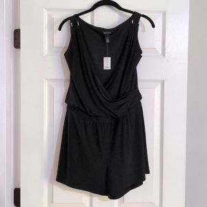 NWT WHBM Black Romper, Size 10